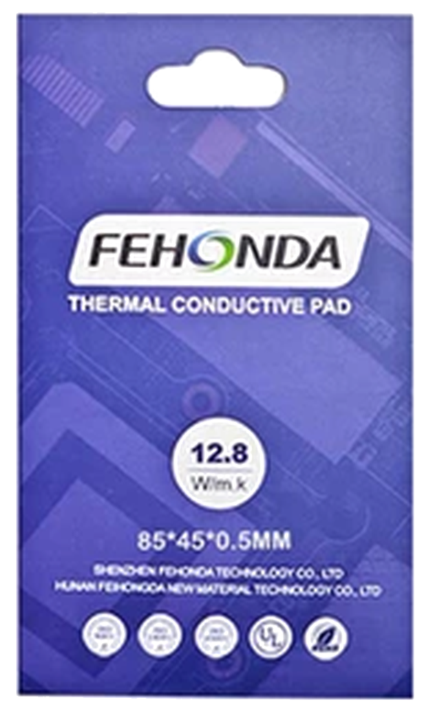 Термопрокладка FEHONDA — 12.8 Вт/мК / 85×45 мм / 2.75 мм